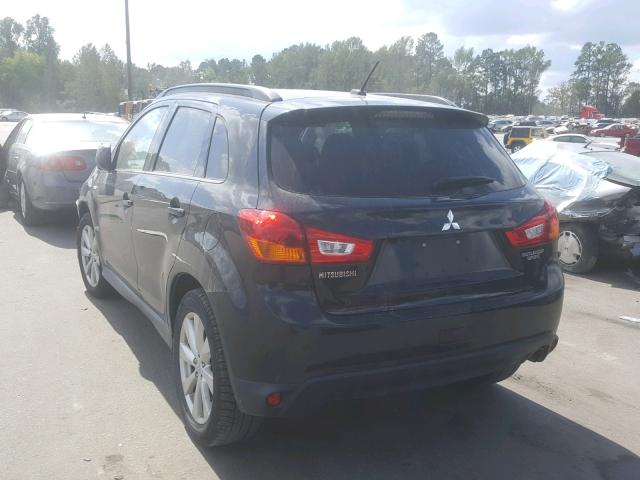 4A4AP4AUXDE009461 - 2013 MITSUBISHI OUTLANDER BLACK photo 3