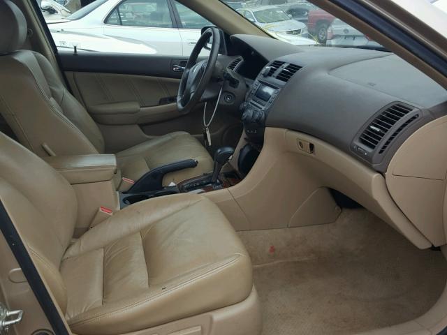 1HGCM665X7A037926 - 2007 HONDA ACCORD EX GOLD photo 5