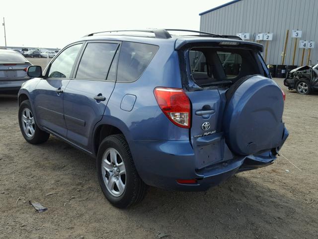 JTMZD33V575032847 - 2007 TOYOTA RAV4 BLUE photo 3