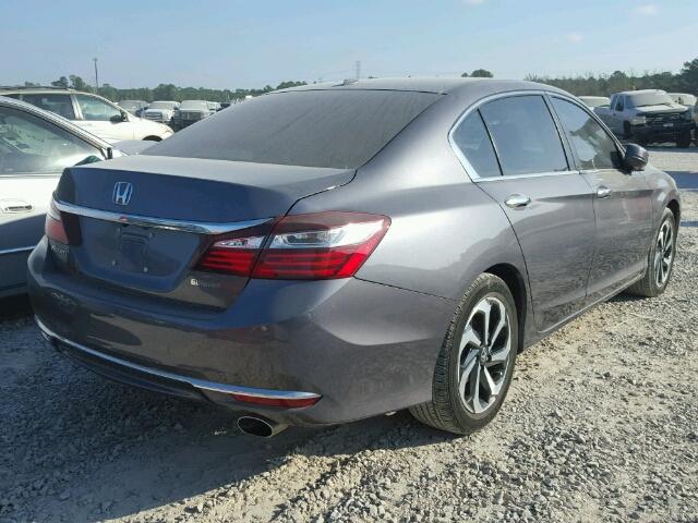 1HGCR2F71GA179352 - 2016 HONDA ACCORD EX GRAY photo 4