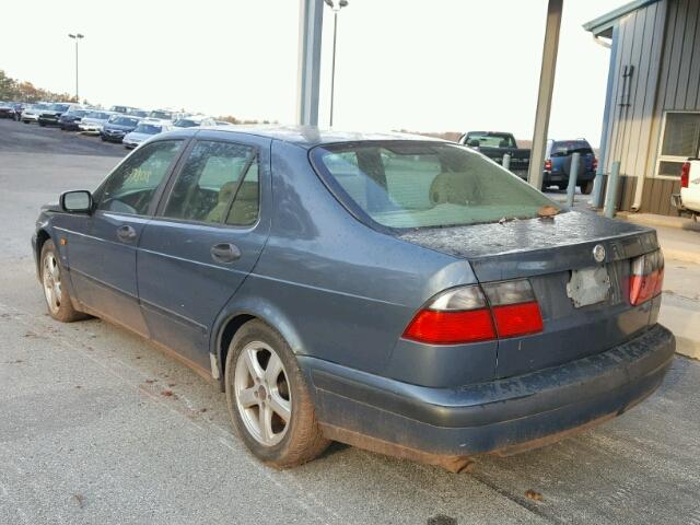 YS3EF45E8X3080777 - 1999 SAAB 9-5 SE BLUE photo 3