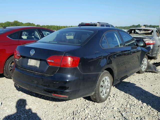 3VW2K7AJ5DM399765 - 2013 VOLKSWAGEN JETTA BASE BLACK photo 4