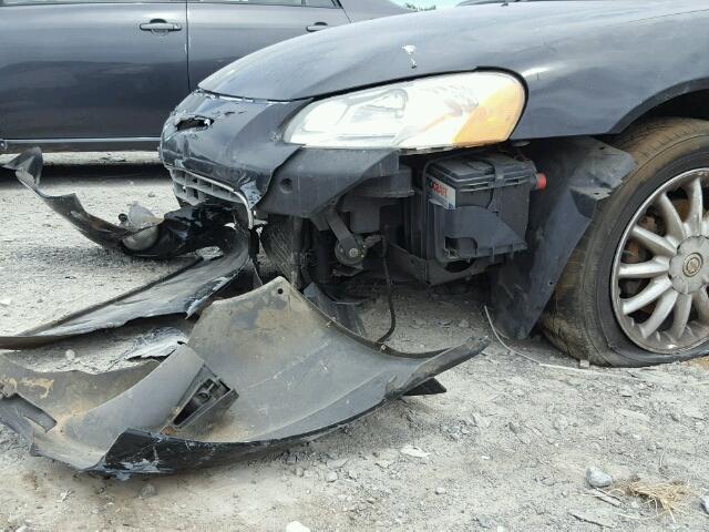 1C3EL55U41N656958 - 2001 CHRYSLER SEBRING LX BLACK photo 9