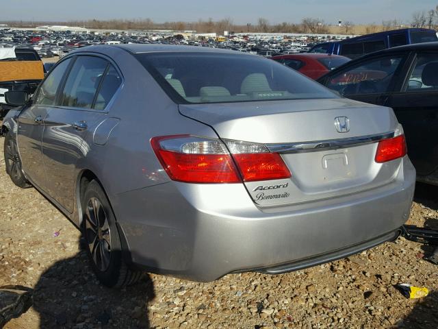 1HGCR2F31DA193969 - 2013 HONDA ACCORD LX SILVER photo 3