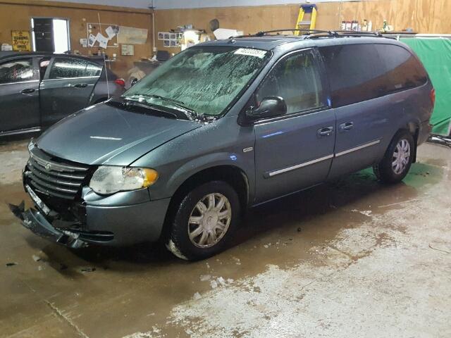 2A4GP54L87R230956 - 2007 CHRYSLER TOWN & COU BLUE photo 2