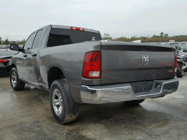 1D7RB1GP0BS688783 - 2011 DODGE RAM 1500 GRAY photo 3