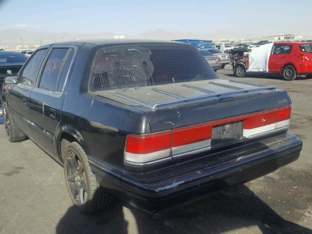 3P3AA46K3ST561493 - 1995 PLYMOUTH ACCLAIM BLACK photo 3