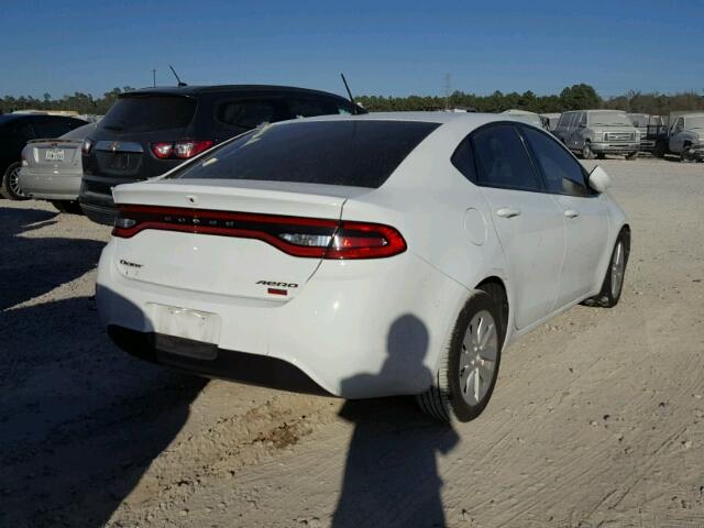 1C3CDFDH2FD123390 - 2015 DODGE DART SE AE WHITE photo 4