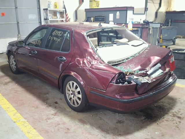 YS3EB49E033040550 - 2003 SAAB 9-5 LINEAR MAROON photo 3