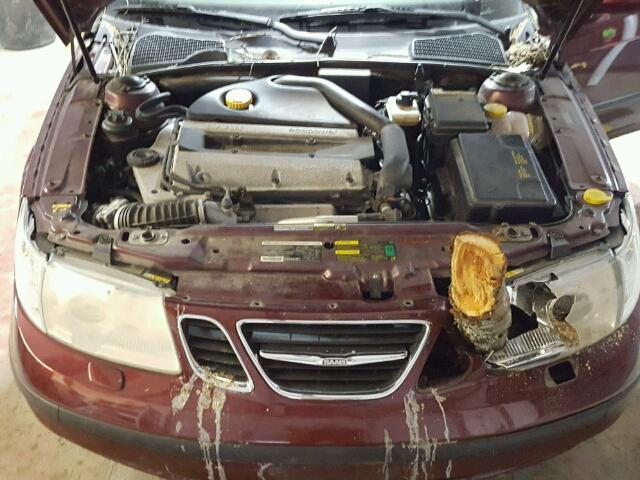 YS3EB49E033040550 - 2003 SAAB 9-5 LINEAR MAROON photo 7