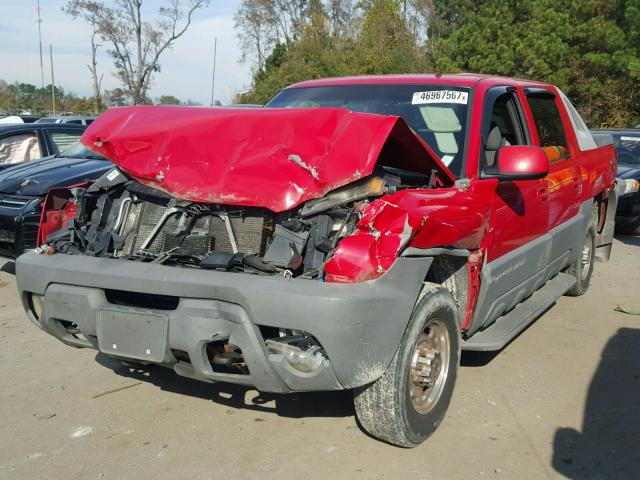 3GNGC23G82G196690 - 2002 CHEVROLET AVALANCHE RED photo 2