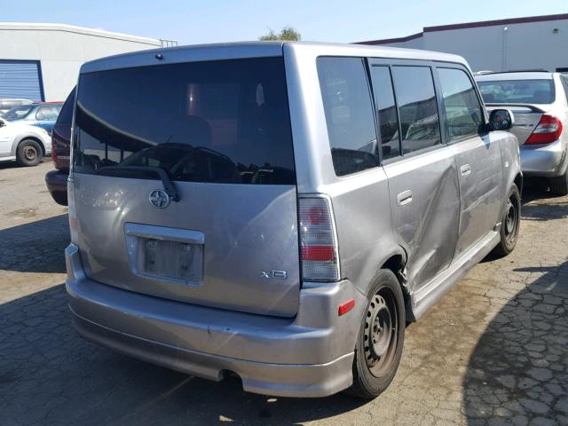 JTLKT324064102485 - 2006 TOYOTA SCION XB Plata foto 4