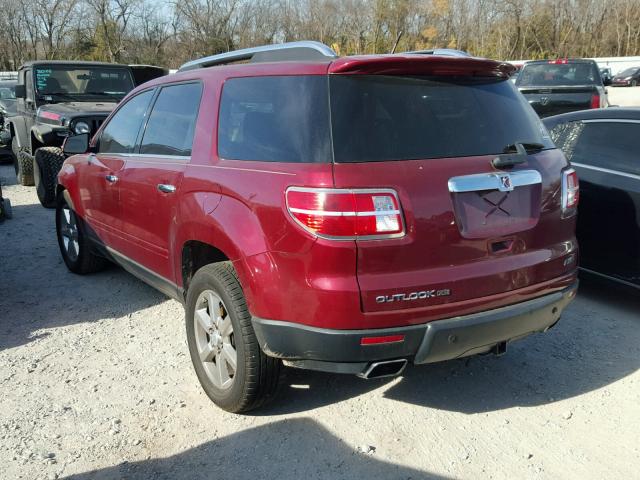 5GZEV33727J107815 - 2007 SATURN OUTLOOK SP მუქწითელი ფოტო 3