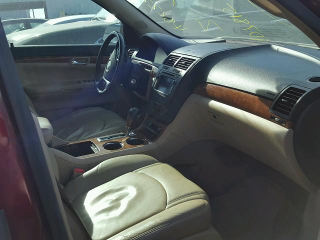 5GZEV33727J107815 - 2007 SATURN OUTLOOK SP მუქწითელი ფოტო 5