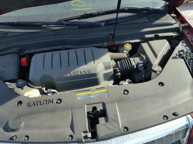 5GZEV33727J107815 - 2007 SATURN OUTLOOK SP მუქწითელი ფოტო 7