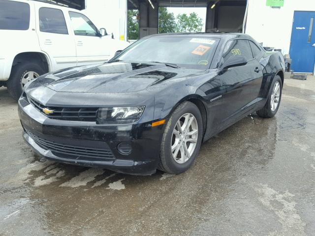 2G1FB1E30F9153837 - 2015 CHEVROLET CAMARO LS BLACK photo 2