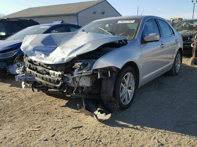 3FAHP0JG8AR288156 - 2010 FORD FUSION SEL SILVER photo 2