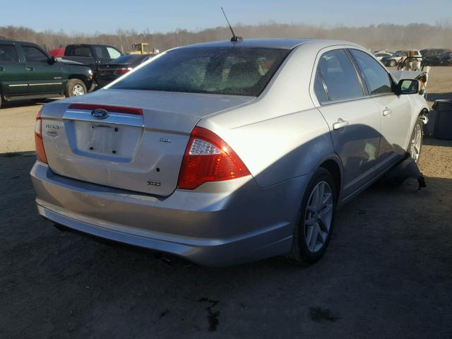 3FAHP0JG8AR288156 - 2010 FORD FUSION SEL SILVER photo 4