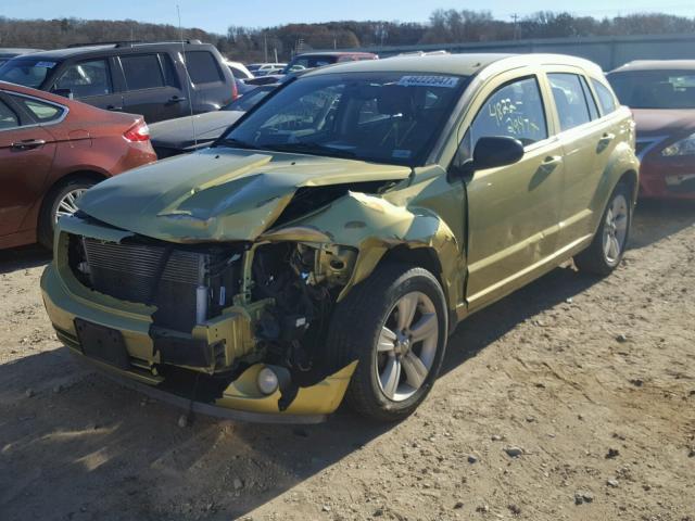 1B3CB3HA8AD571348 - 2010 DODGE CALIBER MA GREEN photo 2