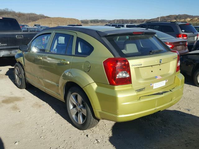 1B3CB3HA8AD571348 - 2010 DODGE CALIBER MA GREEN photo 3