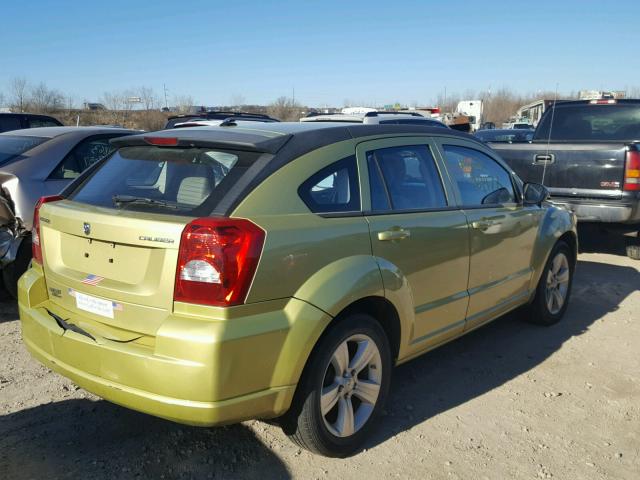 1B3CB3HA8AD571348 - 2010 DODGE CALIBER MA GREEN photo 4