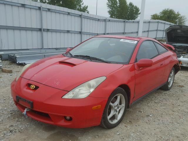 JTDDY32T210037278 - 2001 TOYOTA CELICA GT- RED photo 2