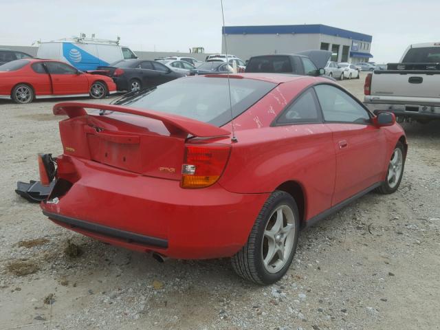 JTDDY32T210037278 - 2001 TOYOTA CELICA GT- RED photo 4