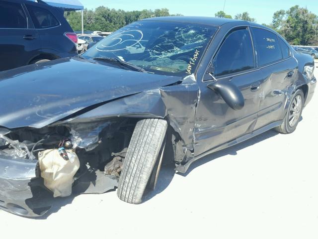 1G2NE52EX5M168133 - 2005 PONTIAC GRAND AM S GRAY photo 9