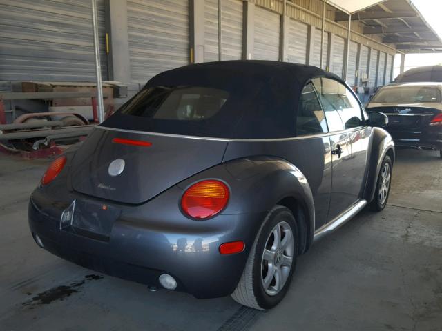 3VWCD31Y14M331242 - 2004 VOLKSWAGEN NEW BEETLE 灰色 照片 4