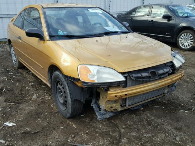 1HGEM22591L004810 - 2001 HONDA CIVIC LX GOLD photo 1