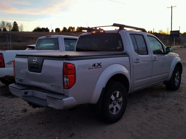 1N6AD0EV3BC441326 - 2011 NISSAN FRONTIER S SILVER photo 4