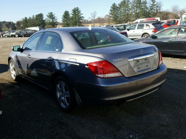 JH4KB16505C011824 - 2005 ACURA RL GRAY photo 3