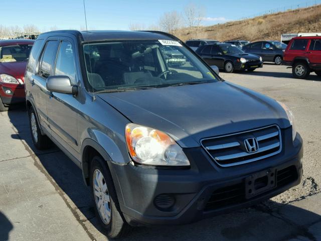 JHLRD77895C056561 - 2005 HONDA CR-V EX GRAY photo 1