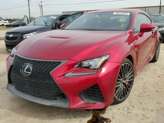 JTHHP5BC2G5005425 - 2016 LEXUS RC-F RED photo 2