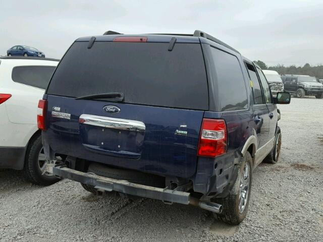 1FMJU1H56AEA71203 - 2010 FORD EXPEDITION BLUE photo 4