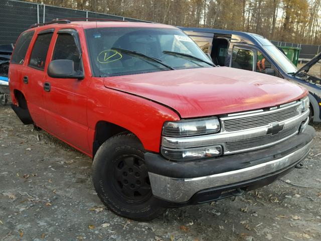 1GNEK13T51J234424 - 2001 CHEVROLET TAHOE K150 RED photo 1