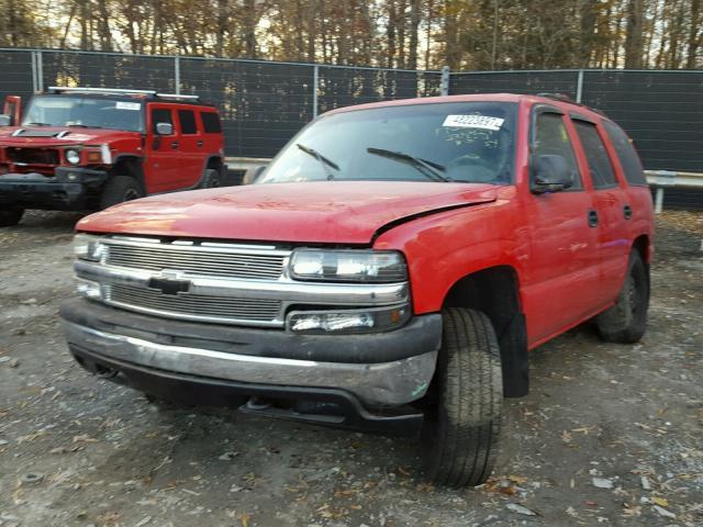 1GNEK13T51J234424 - 2001 CHEVROLET TAHOE K150 RED photo 2