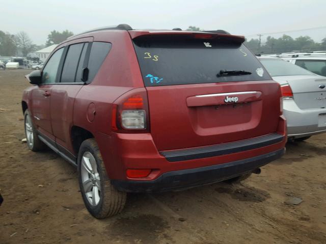 1C4NJCBA6GD633759 - 2016 JEEP COMPASS SP MAROON photo 3