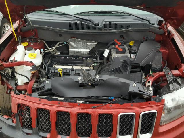 1C4NJCBA6GD633759 - 2016 JEEP COMPASS SP MAROON photo 7