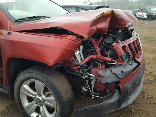 1C4NJCBA6GD633759 - 2016 JEEP COMPASS SP 栗色 照片 9