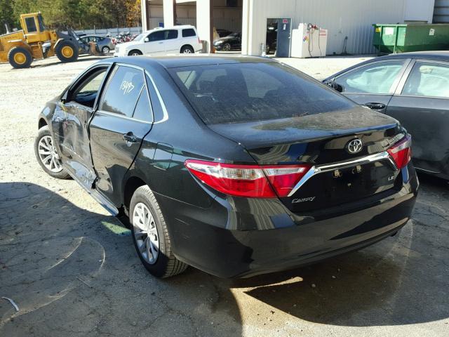 4T4BF1FK6GR559952 - 2016 TOYOTA CAMRY LE შავი ფოტო 3