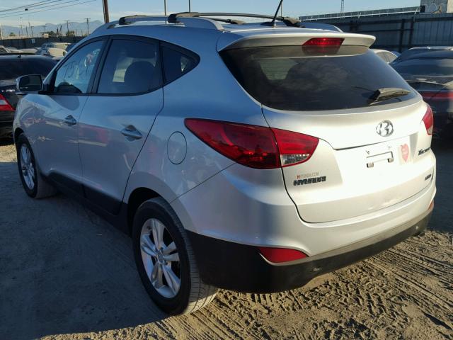 KM8JUCAC1CU352936 - 2012 HYUNDAI TUCSON GLS SILVER photo 3