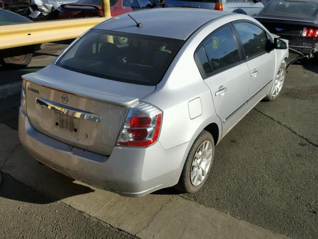 3N1AB6AP1CL763751 - 2012 NISSAN SENTRA 2.0 SILVER photo 4