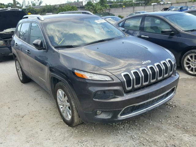 1C4PJLDB5HW516629 - 2017 JEEP CHEROKEE L GRAY photo 1