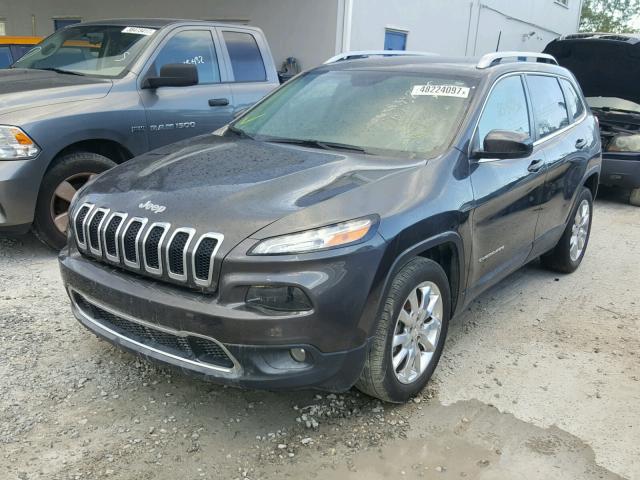 1C4PJLDB5HW516629 - 2017 JEEP CHEROKEE L GRAY photo 2