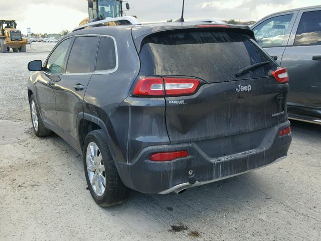 1C4PJLDB5HW516629 - 2017 JEEP CHEROKEE L GRAY photo 3