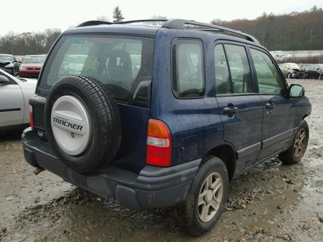 2CNBJ13C236931169 - 2003 CHEVROLET TRACKER BLUE photo 4