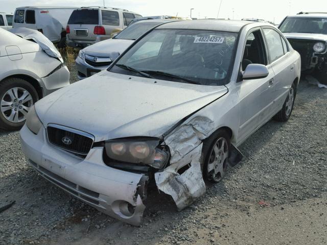 KMHDN45D83U530263 - 2003 HYUNDAI ELANTRA GL SILVER photo 2