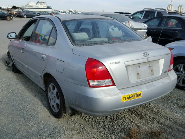 KMHDN45D83U530263 - 2003 HYUNDAI ELANTRA GL SILVER photo 3