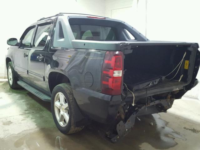 3GNVKEE09AG300484 - 2010 CHEVROLET AVALANCHE BLACK photo 3